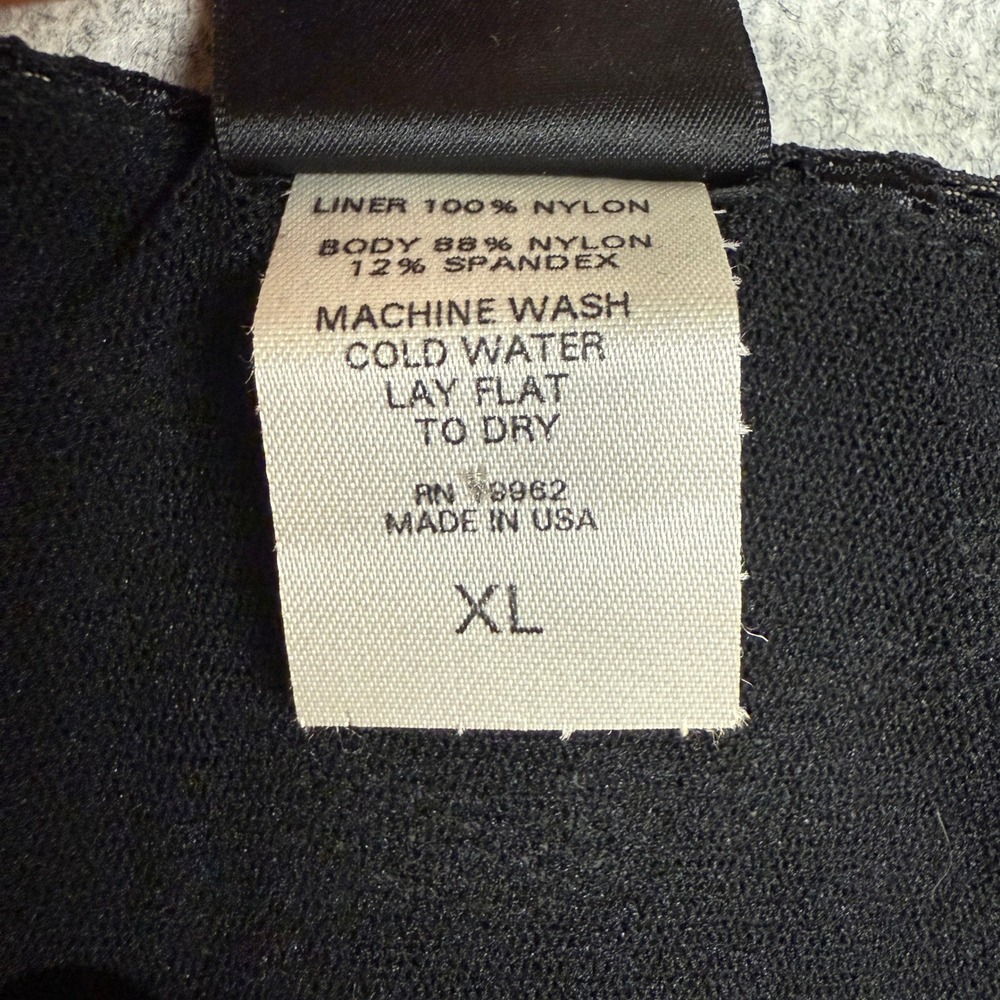 INC International Concepts | Lace Sleeveless Top | XL | Black | Floral Surplice - Picture 3 of 9